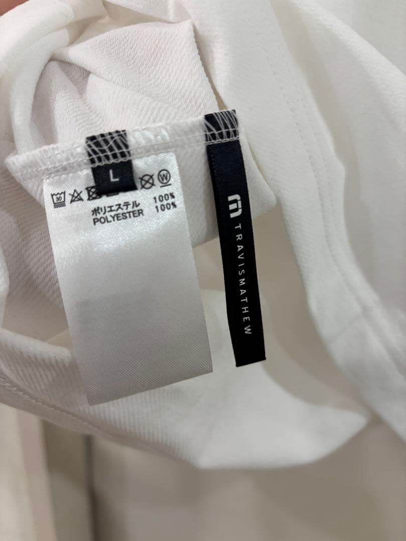 新品　TRAVISMATHEW モックネック　L ホワイト　トラビスマシュー