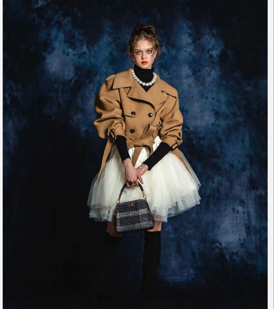 シェリエ　sheller 2way short trench coat