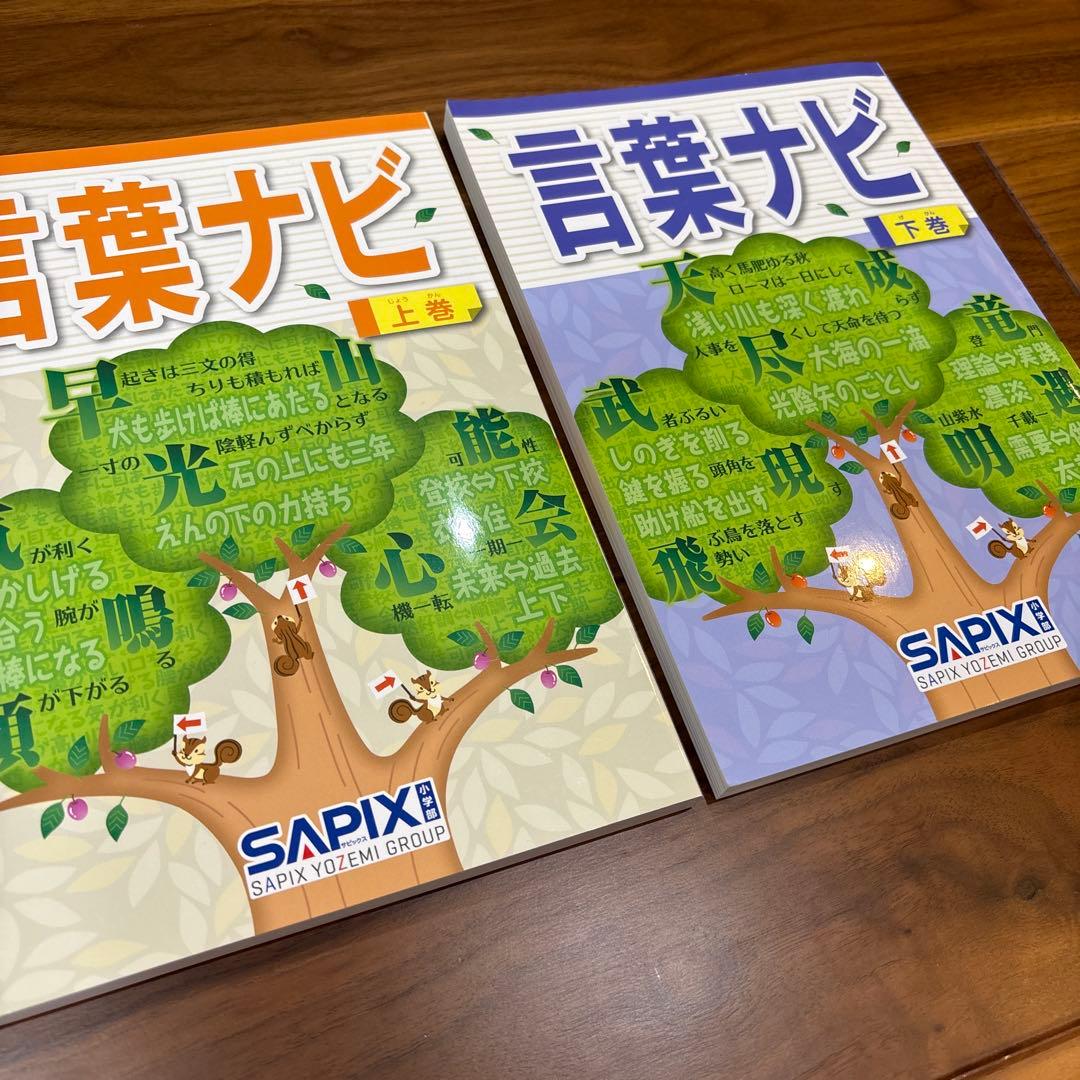 言葉ナビ【未使用品】上下巻セット SAPIX