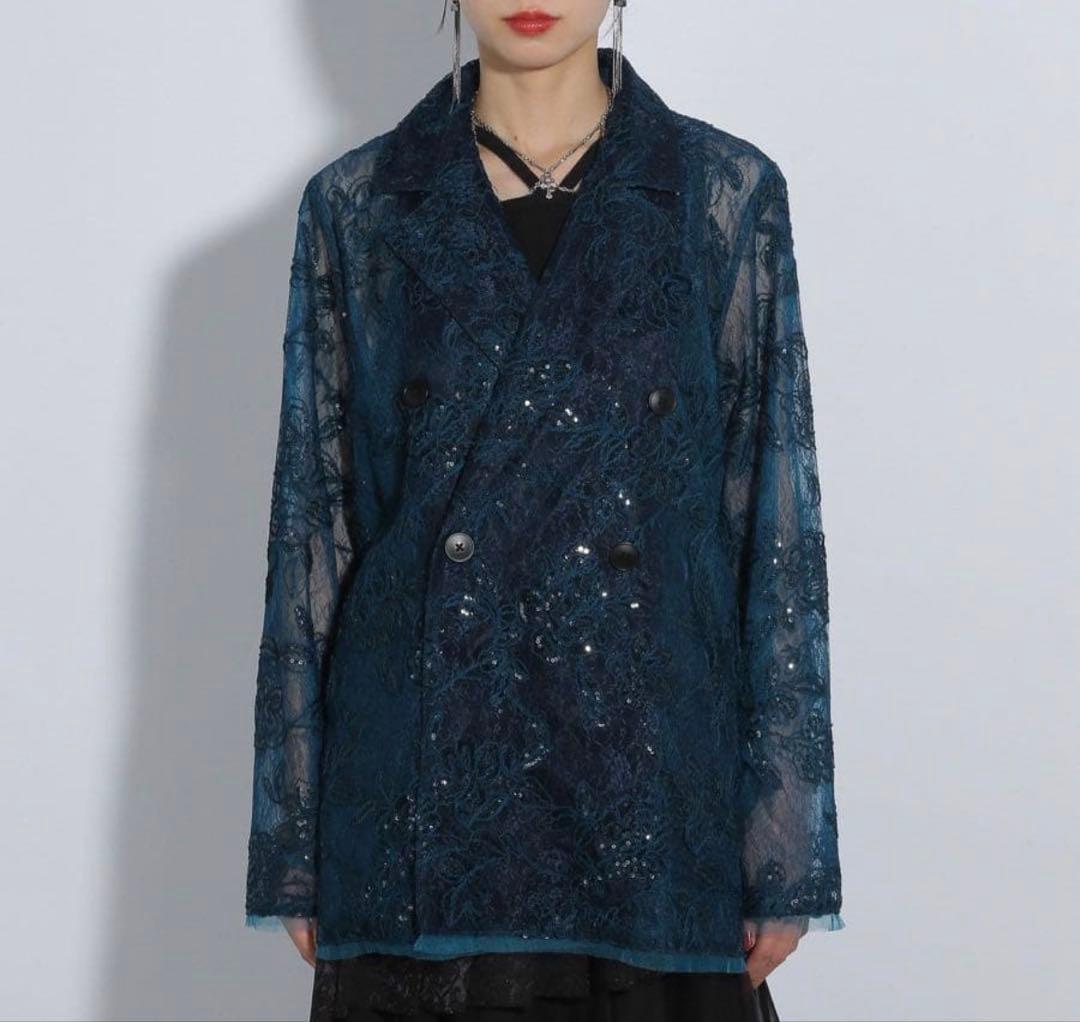 美品✨HARE flower レースジャケット　ブルー　完売品