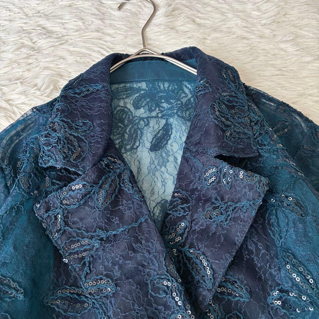 美品✨HARE flower レースジャケット　ブルー　完売品