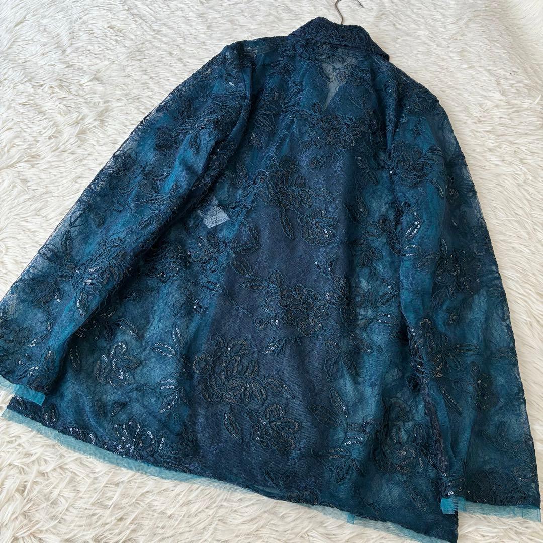 美品✨HARE flower レースジャケット　ブルー　完売品