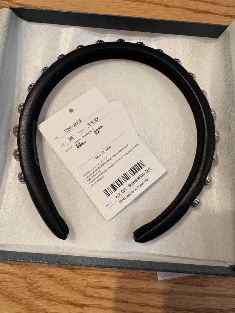 ヘアアクセサリー TOGA PULLA Leather headband 3