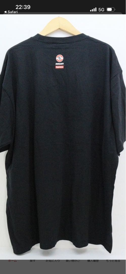 シュプリームDucati グラフィックTシャツ ブラック値下げしました。