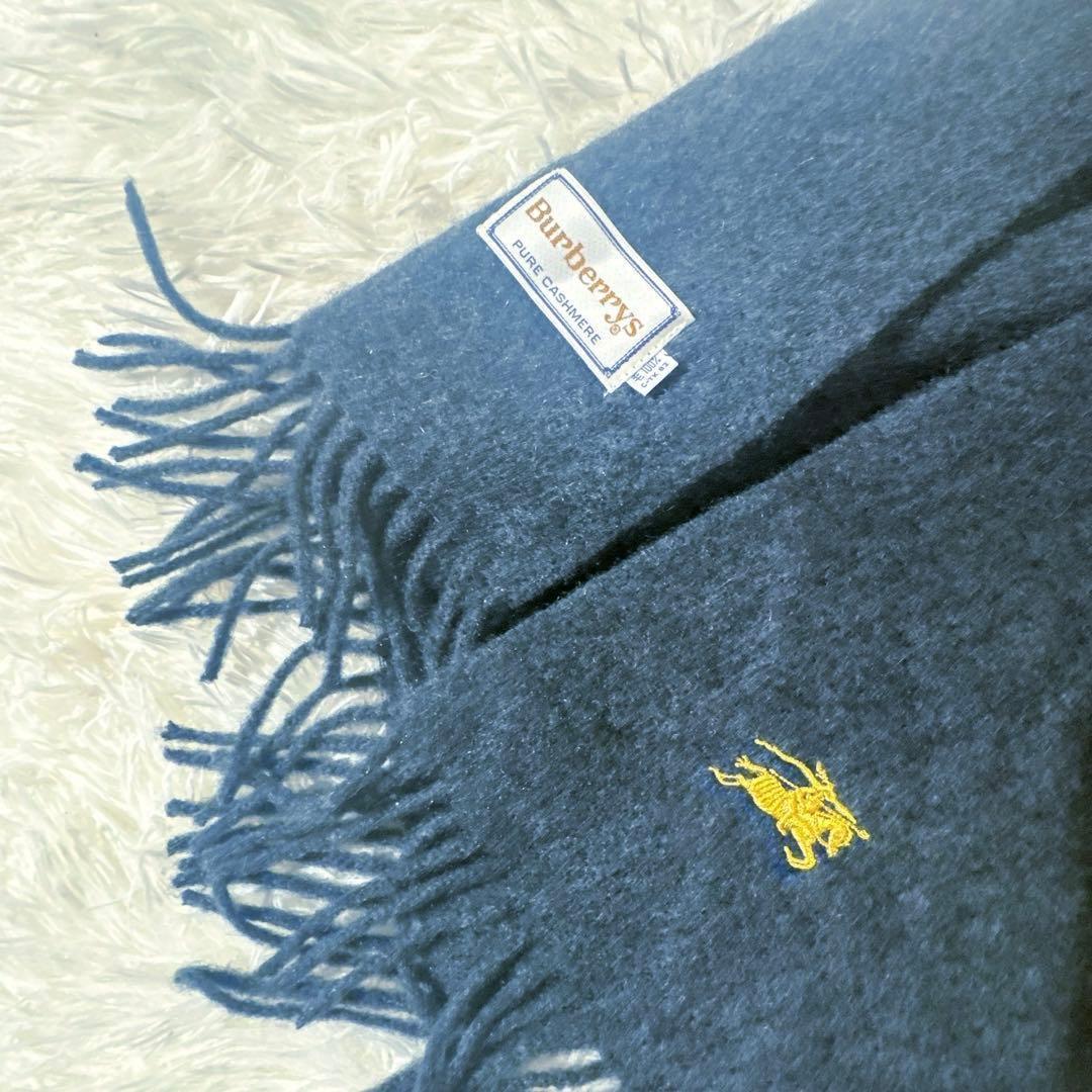 カシミヤ100% ✨美品✨ Burberrys バーバリー マフラー ホースロゴ