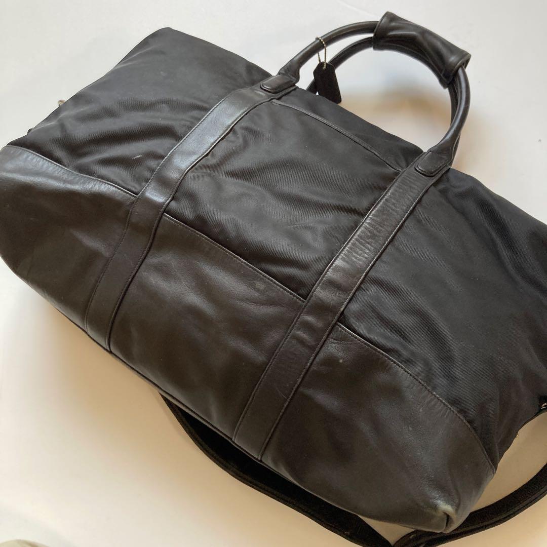 バッグ OLD COACH nylon leather BOSTON BAG