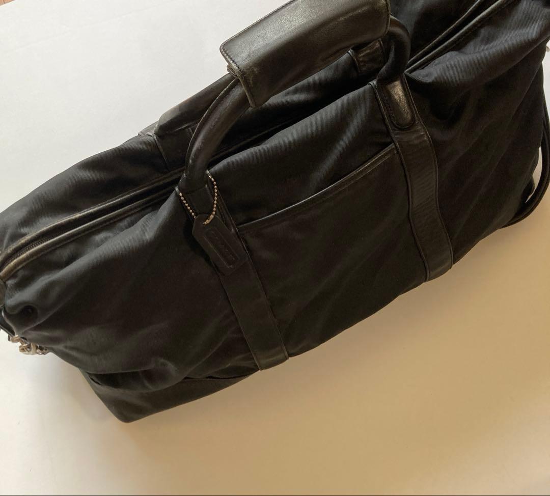 バッグ OLD COACH nylon leather BOSTON BAG