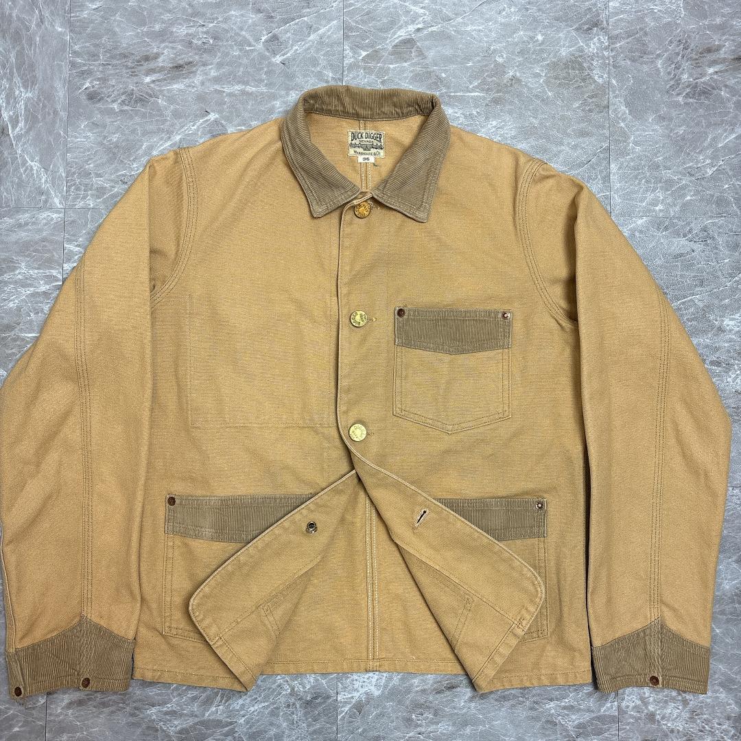 WAREHOUSE DUCK DIGGER チェンジボタン カバーオール 36
