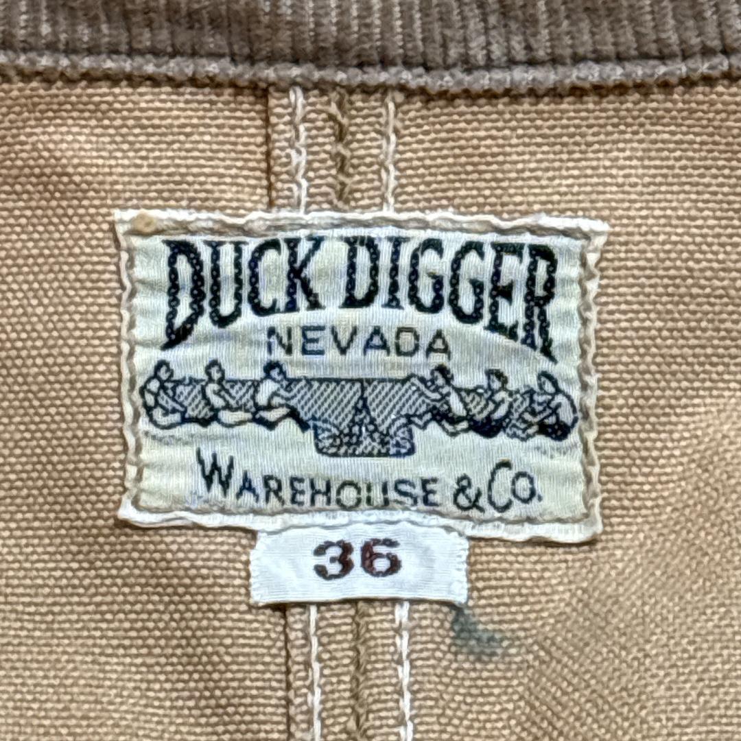 WAREHOUSE DUCK DIGGER チェンジボタン カバーオール 36