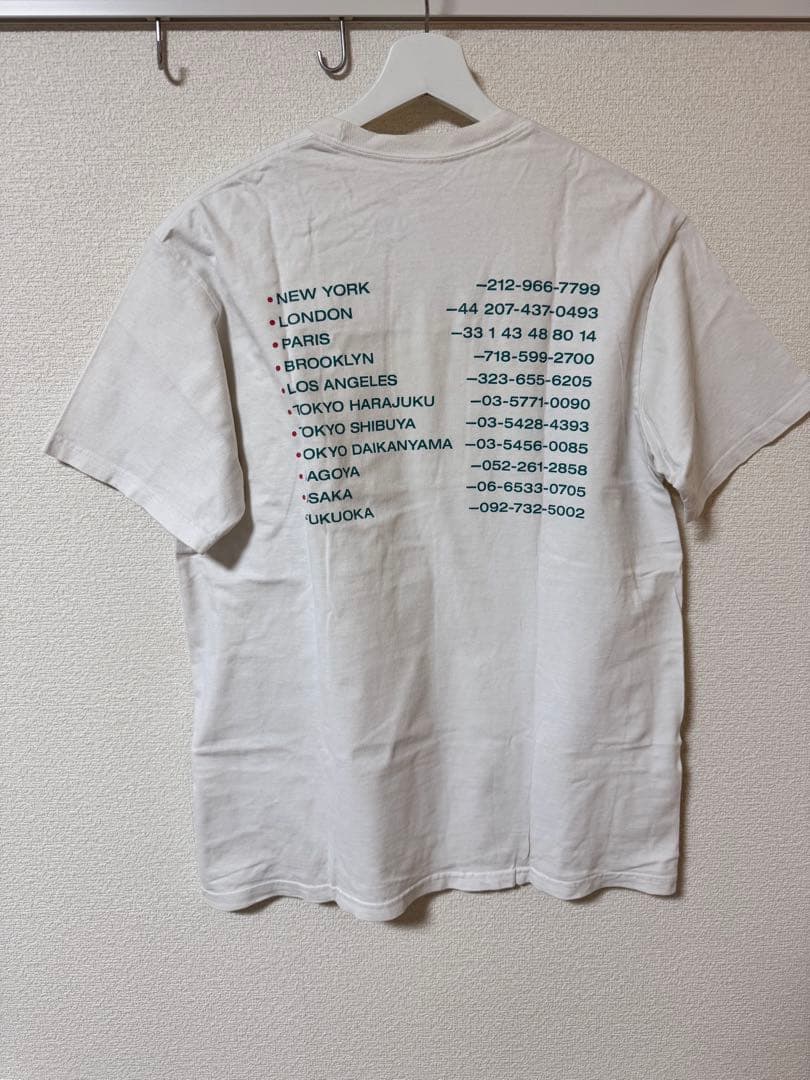 【人気デザイン】シュプリーム センター反転ロゴ 両面プリント Tシャツ 希少