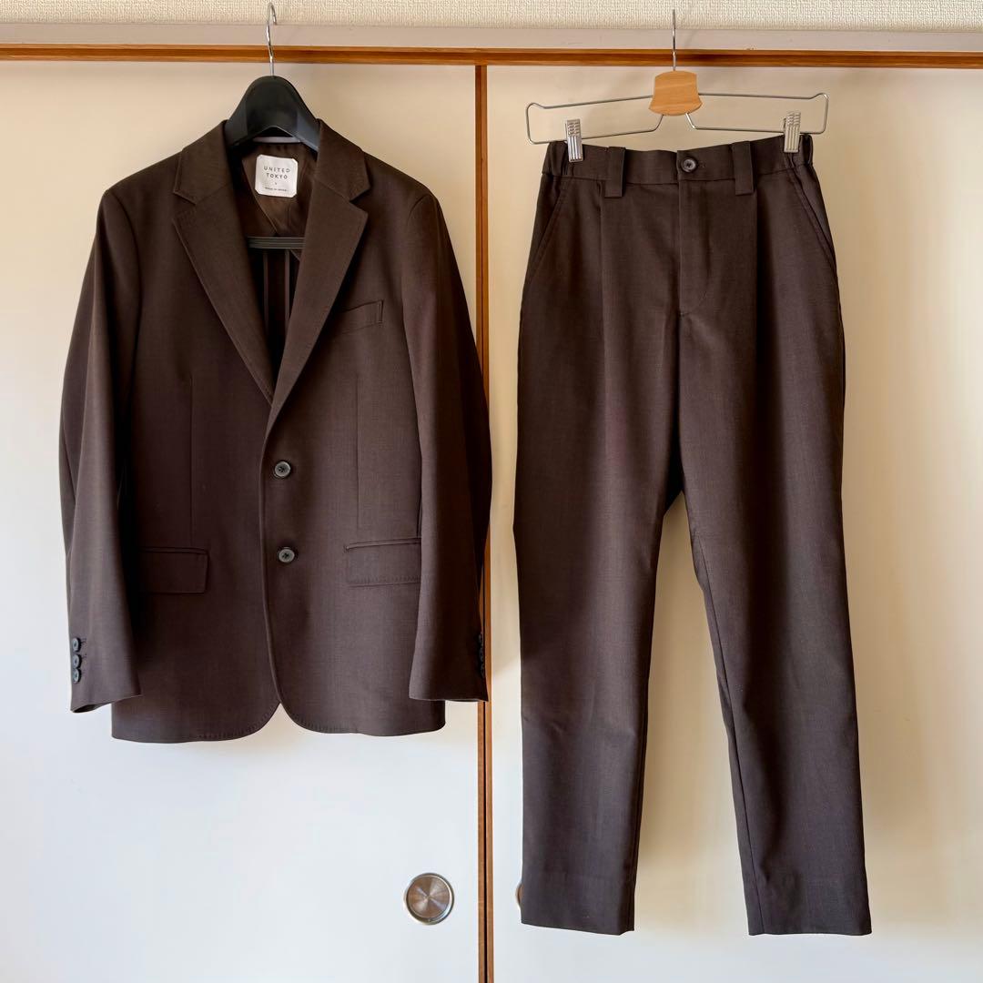 UNITED TOKYO VINTAGE TWILL 2Bジャケット ブラウン