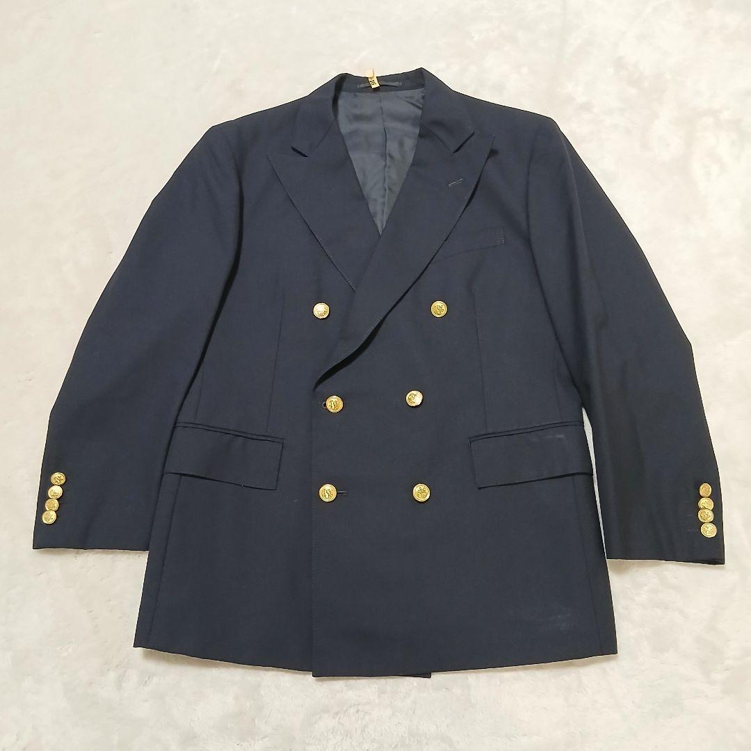 【極美品】J.PRESS NEW ENGLAND ダブルジャケット 金釦 紺ブレ