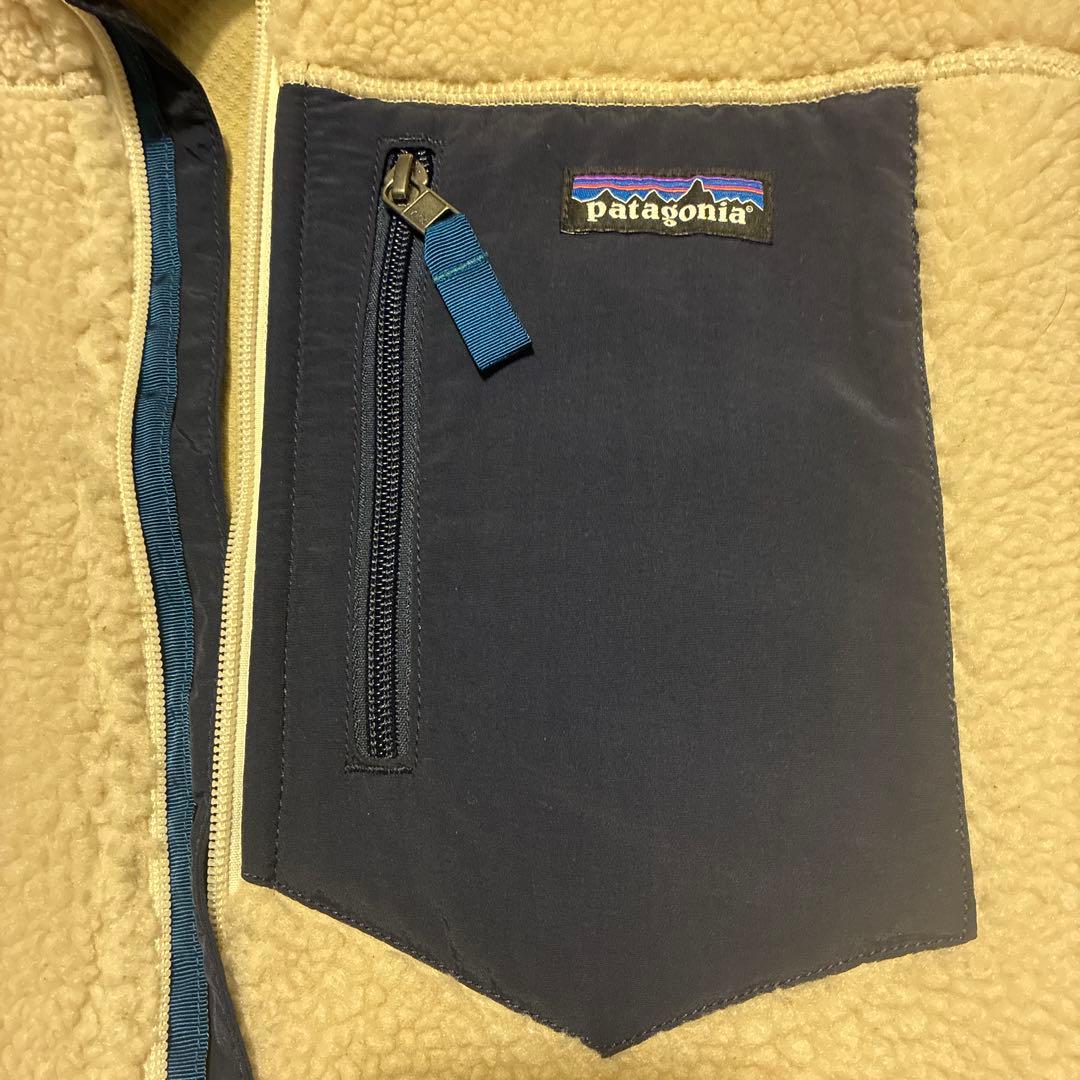 は*や様 【値下げ】patagonia レトロXベスト ホワイト・ネイビー