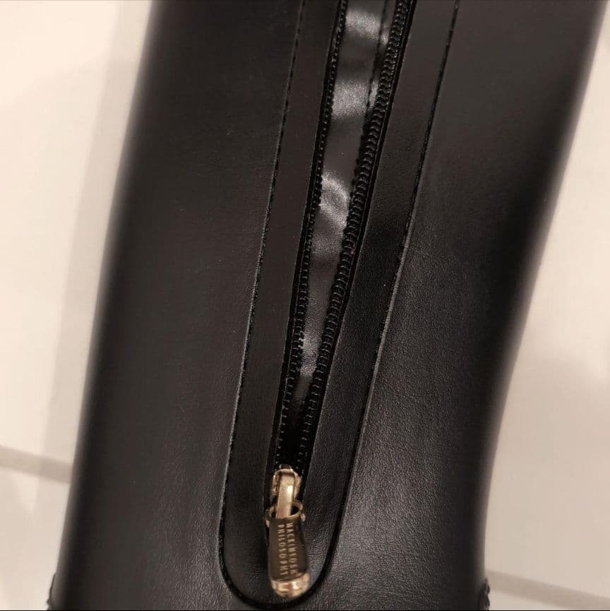 マッキントッシュ フィロソフィー　ブラック　ロングブーツ Sサイズ　レインブーツ