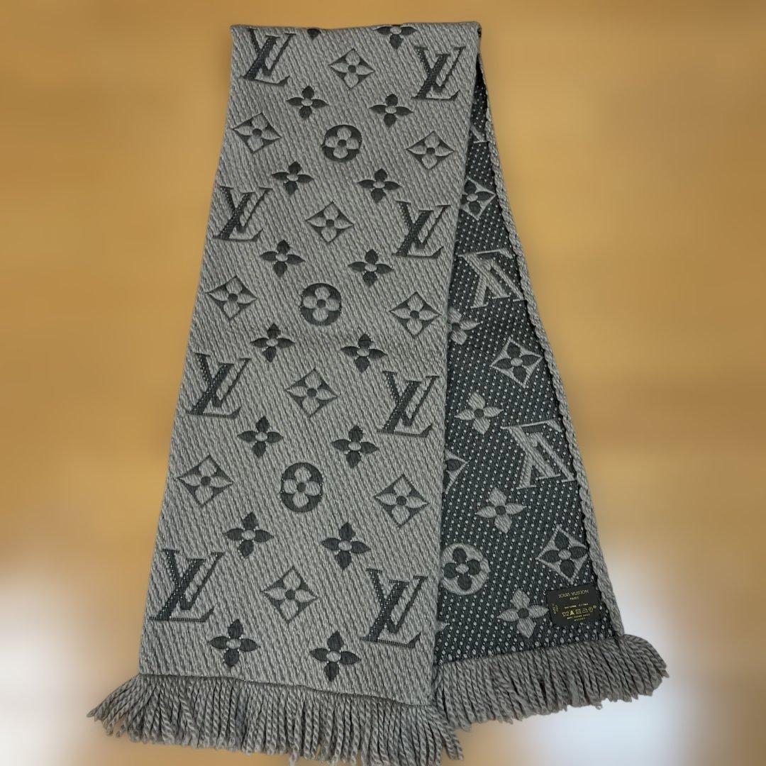 LOUIS VUITTON ルイヴィトン　ロゴマニア　マフラー　美品　正規品