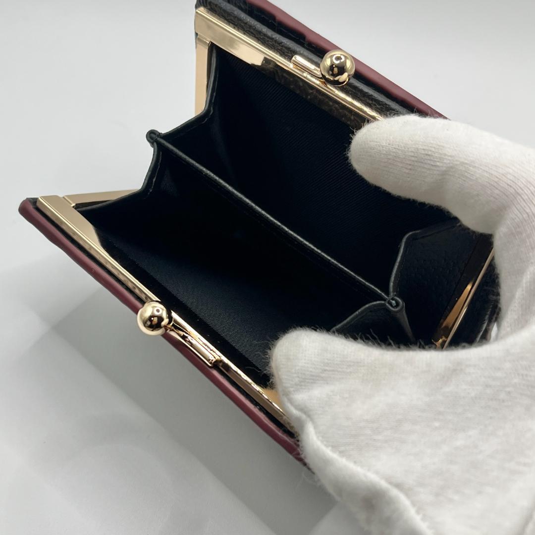 未使用 Vivienne Westwood 新品 がま口 黒 シンプル 折財布