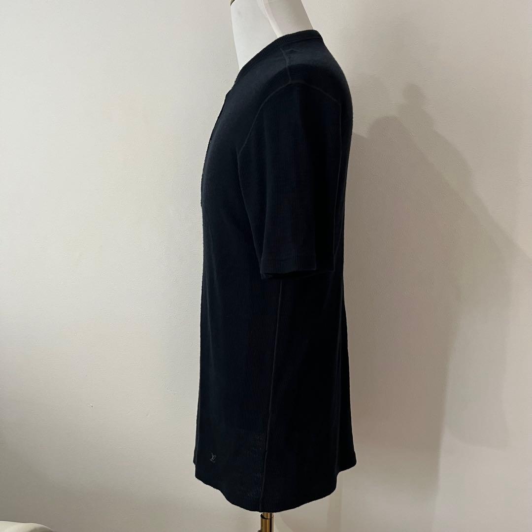 LOUIS VUITTON ニット Tシャツ ワンポイントロゴ ネイビー