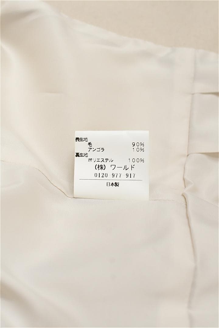 H542/美品 UNTITLED ジャケット ギャザー 表起毛 アンゴラ混 3