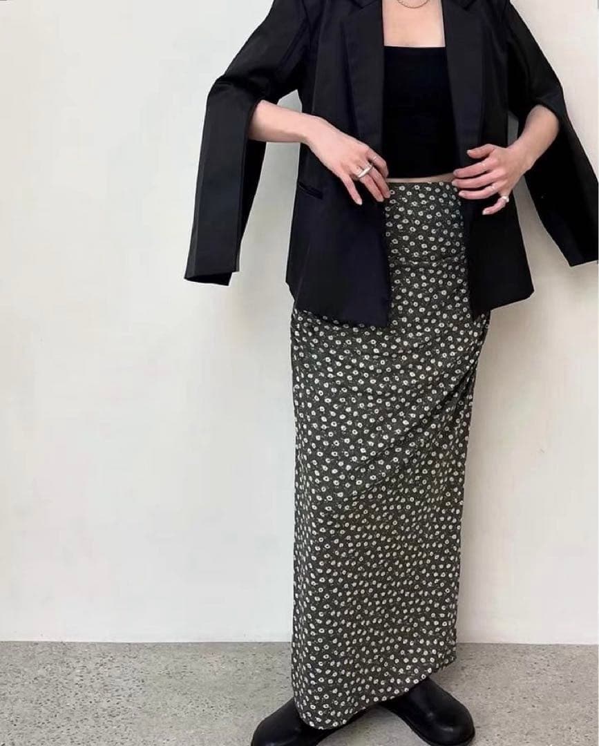スカート anuke Flower Tuck Skirt