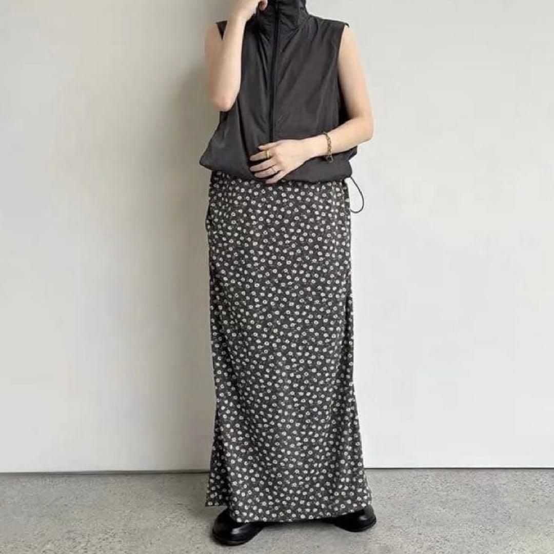 スカート anuke Flower Tuck Skirt
