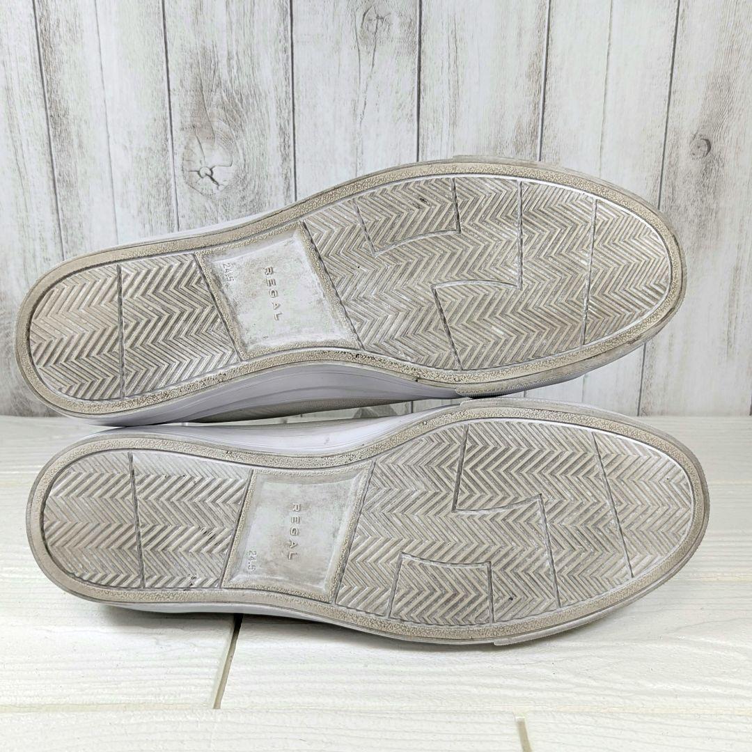 【REGAL】レザースニーカー ゴアテックス 白 24,5cm