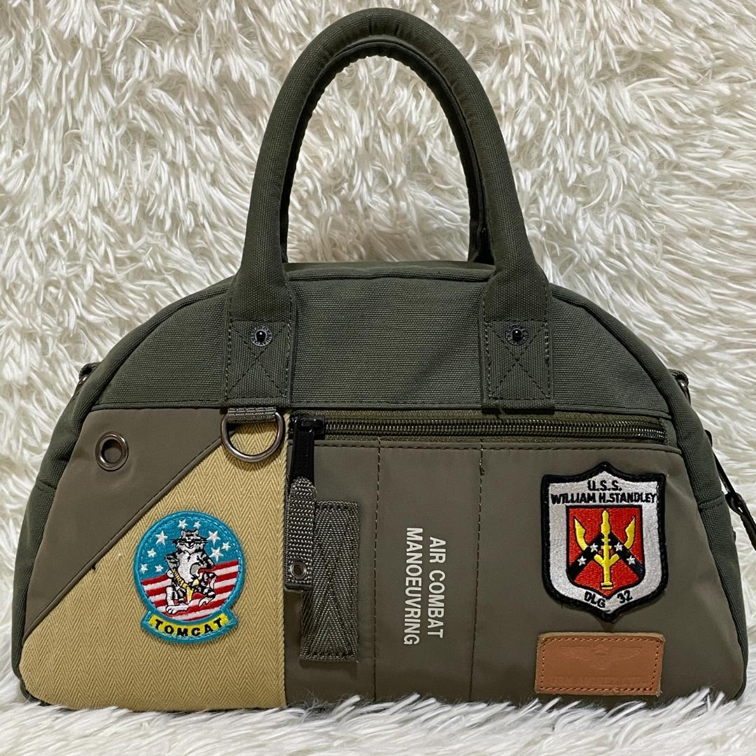 【美品】 AVIREX　ミニボストンバッグ　トップガン 限定モデル　EAGLE