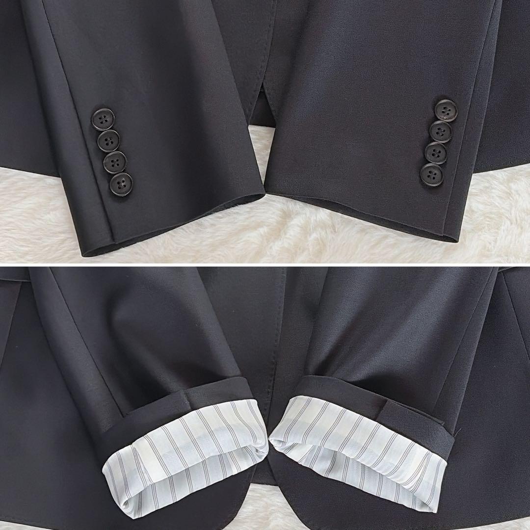 新品タグ付き✨希少大きなサイズ42XL【iCB】テーラードジャケット 黒 ウール