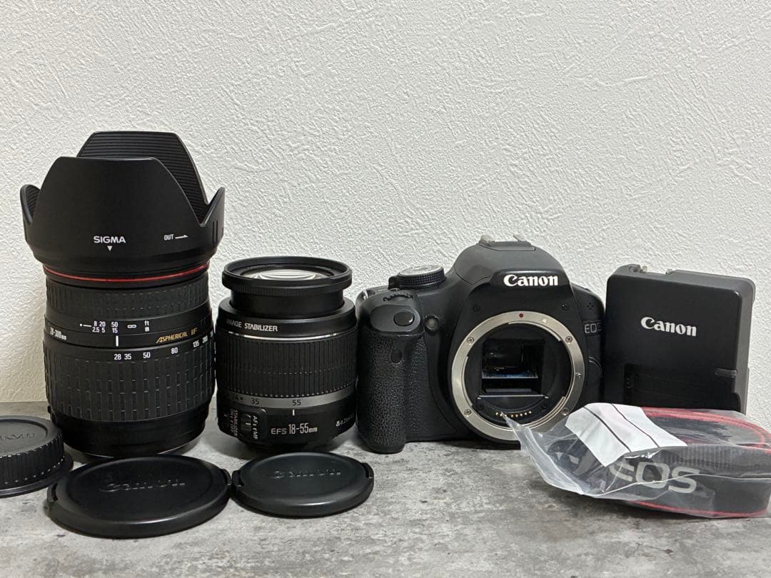 ⭐️完動⭐️キャノン Canon EOS kiss X3 & 標準&望遠ダブルレンズ