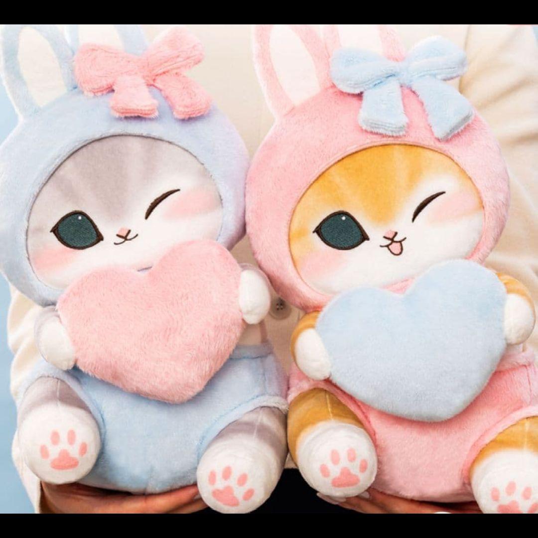 ♥コンプリート♥mofusand うさにゃんBIGぬいぐるみ　マスコット　セット
