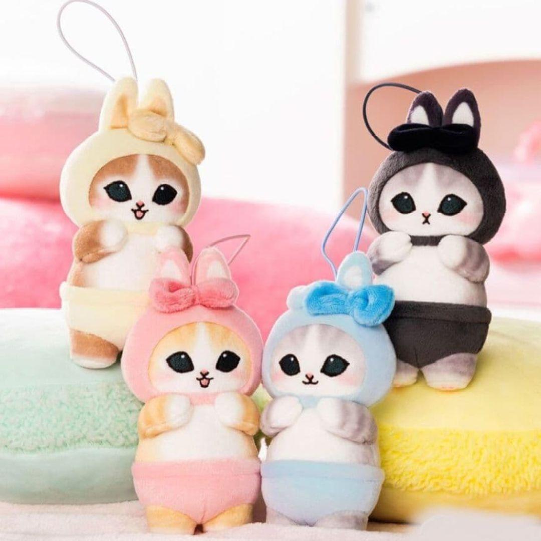 ♥コンプリート♥mofusand うさにゃんBIGぬいぐるみ　マスコット　セット