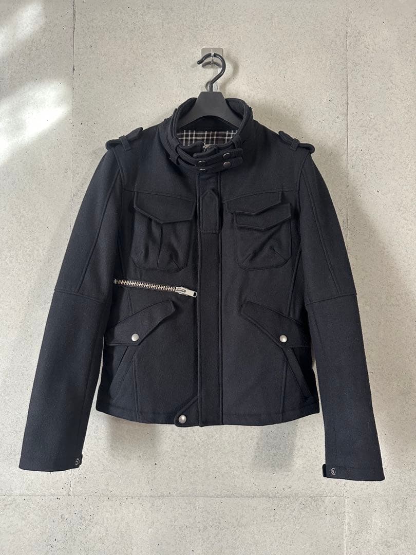 【市川隼基 着用】PPFM Wool Military Jacket ブラック