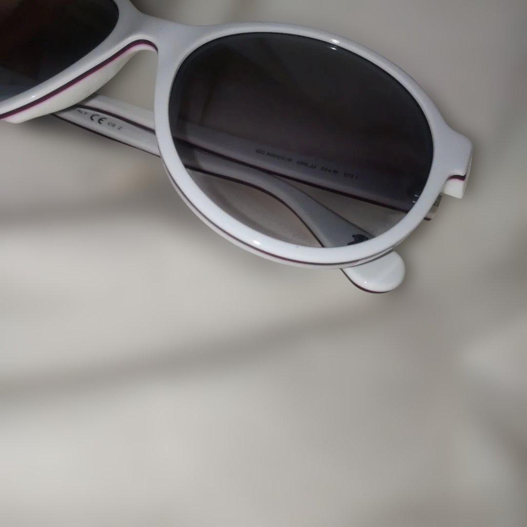 美品 GUCCI ベアー サングラス ホワイト シェリーライン