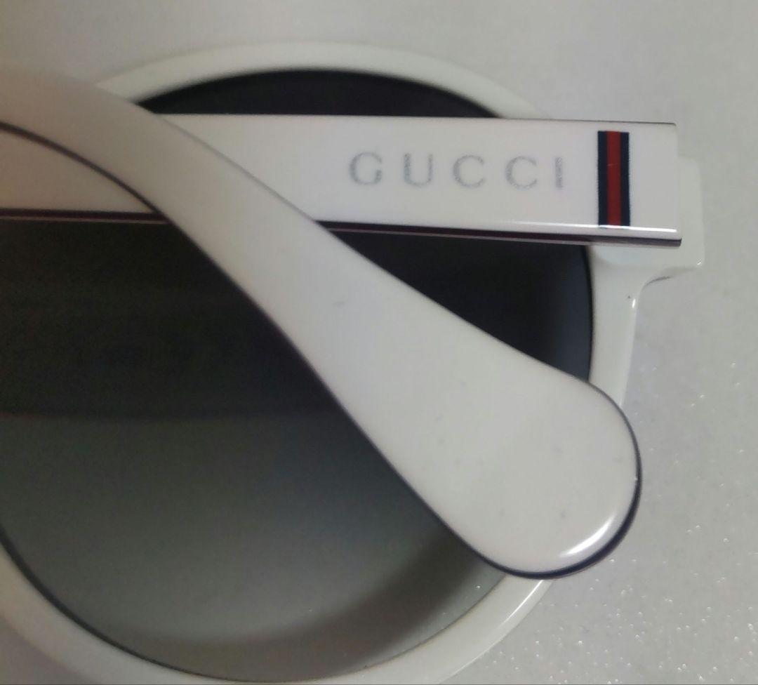 美品 GUCCI ベアー サングラス ホワイト シェリーライン