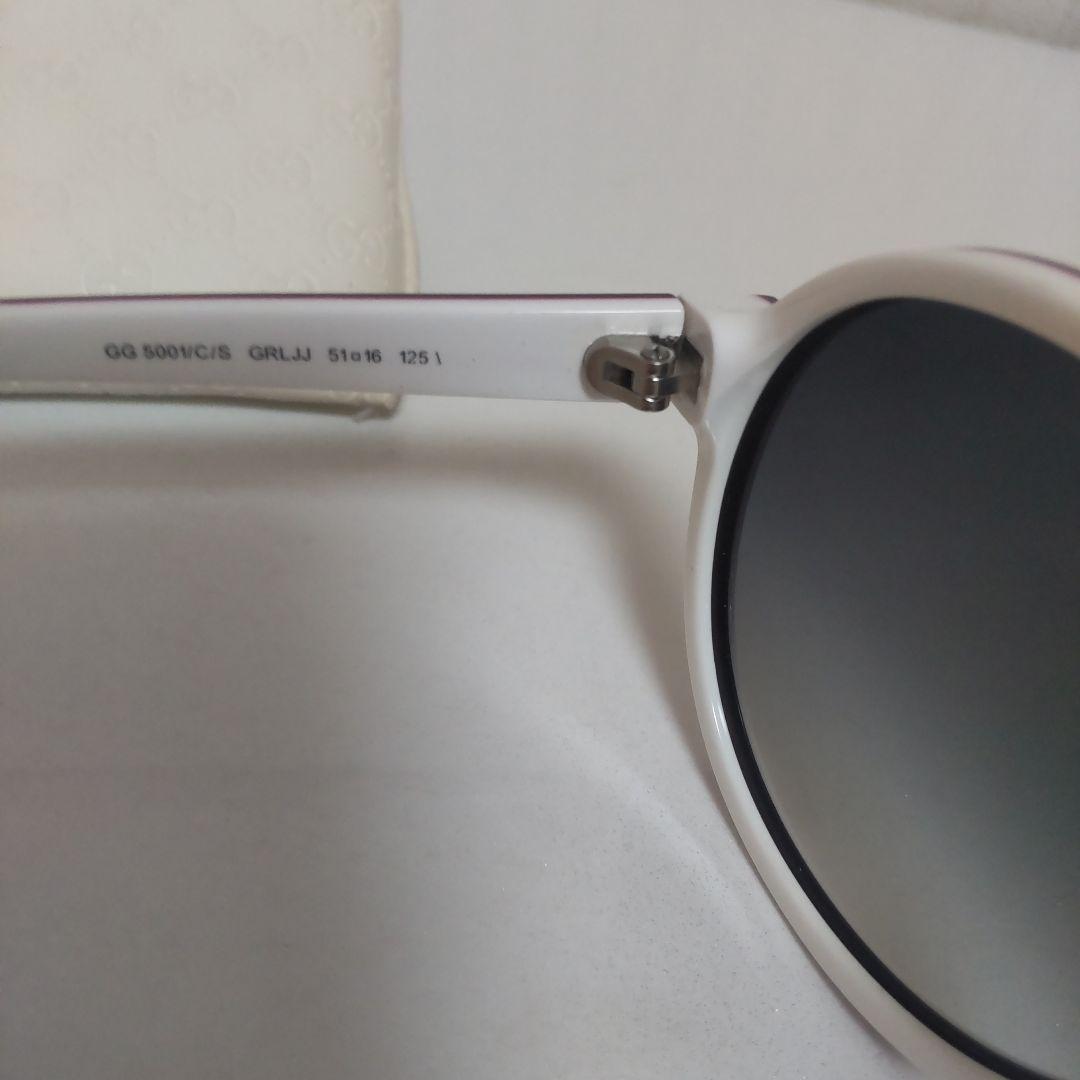 美品 GUCCI ベアー サングラス ホワイト シェリーライン