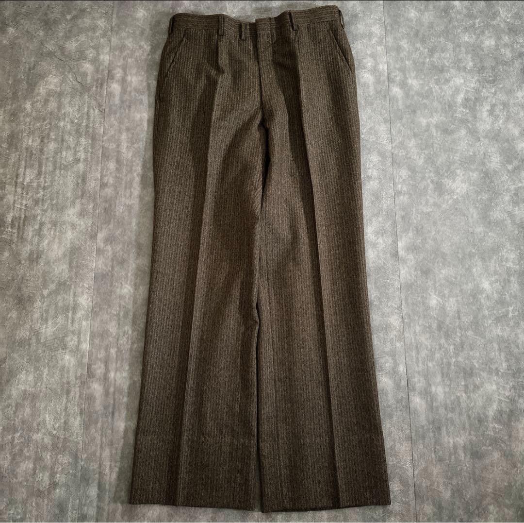 極上ウール ブラウンスリーピーススーツ & ChristianDiorネクタイ