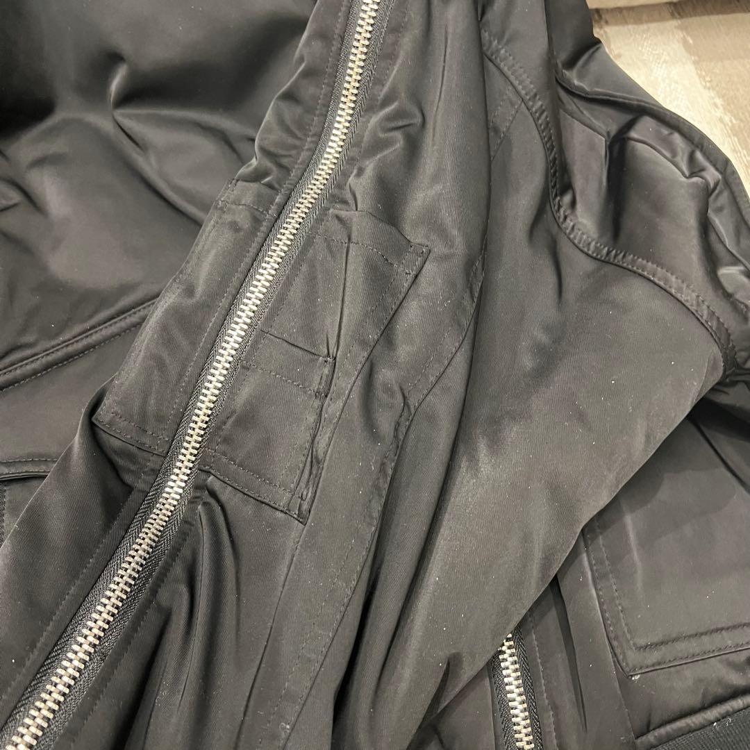 ⭐️激レア⭐️MSGR フライトジャケット　ミリタリー　ＭＡ１　全面ジッパー　黒 Ｆ