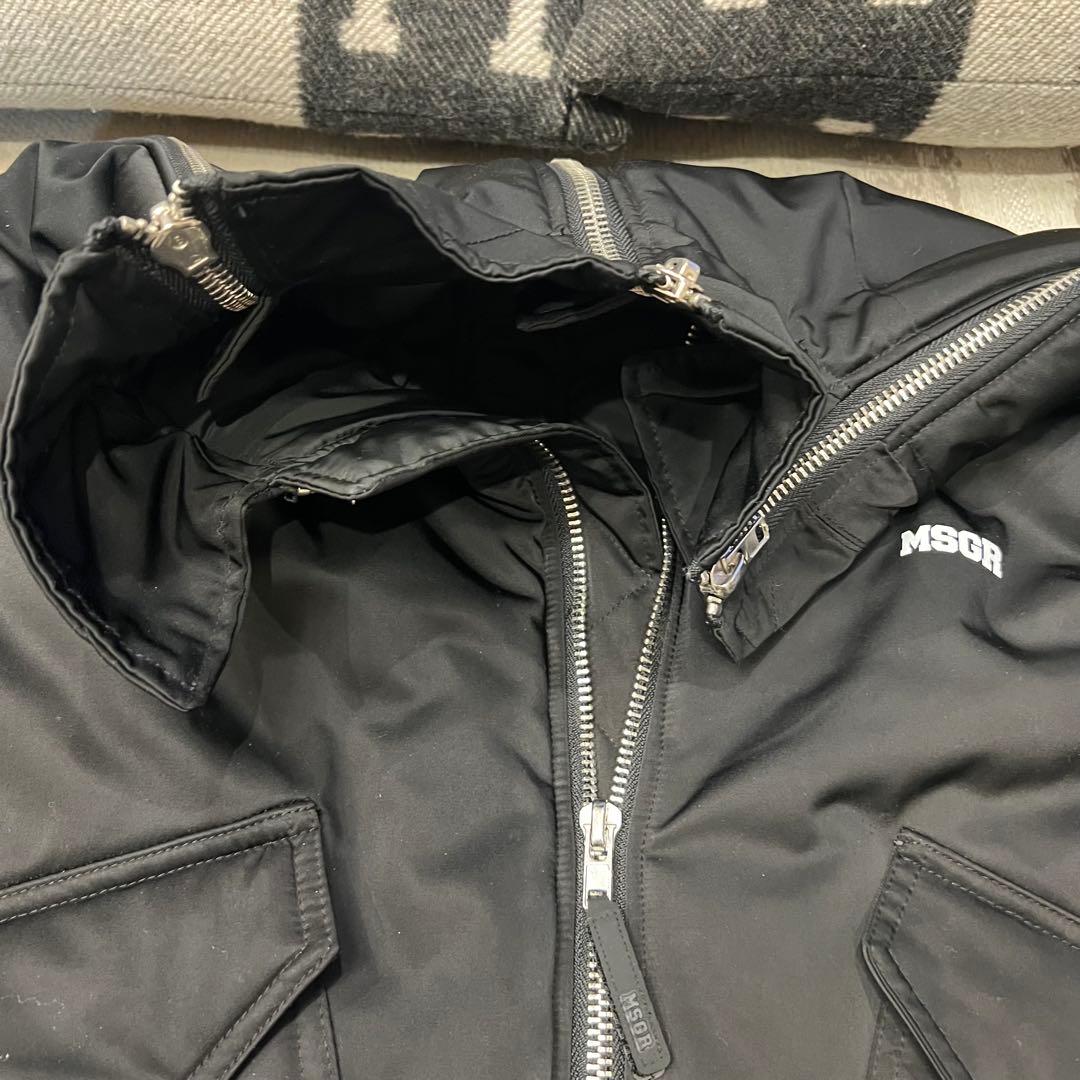 ⭐️激レア⭐️MSGR フライトジャケット　ミリタリー　ＭＡ１　全面ジッパー　黒 Ｆ