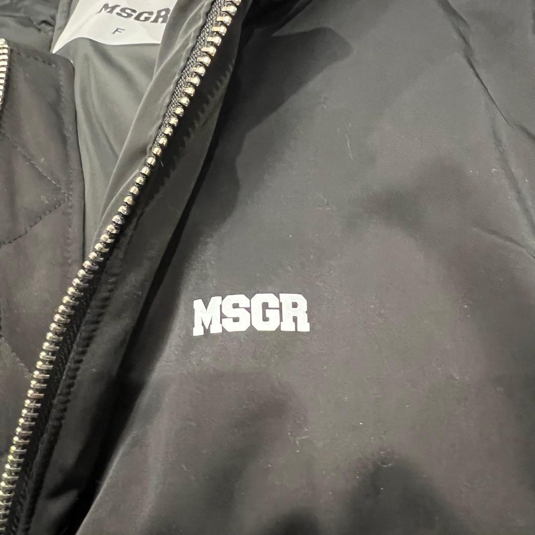 ⭐️激レア⭐️MSGR フライトジャケット　ミリタリー　ＭＡ１　全面ジッパー　黒 Ｆ