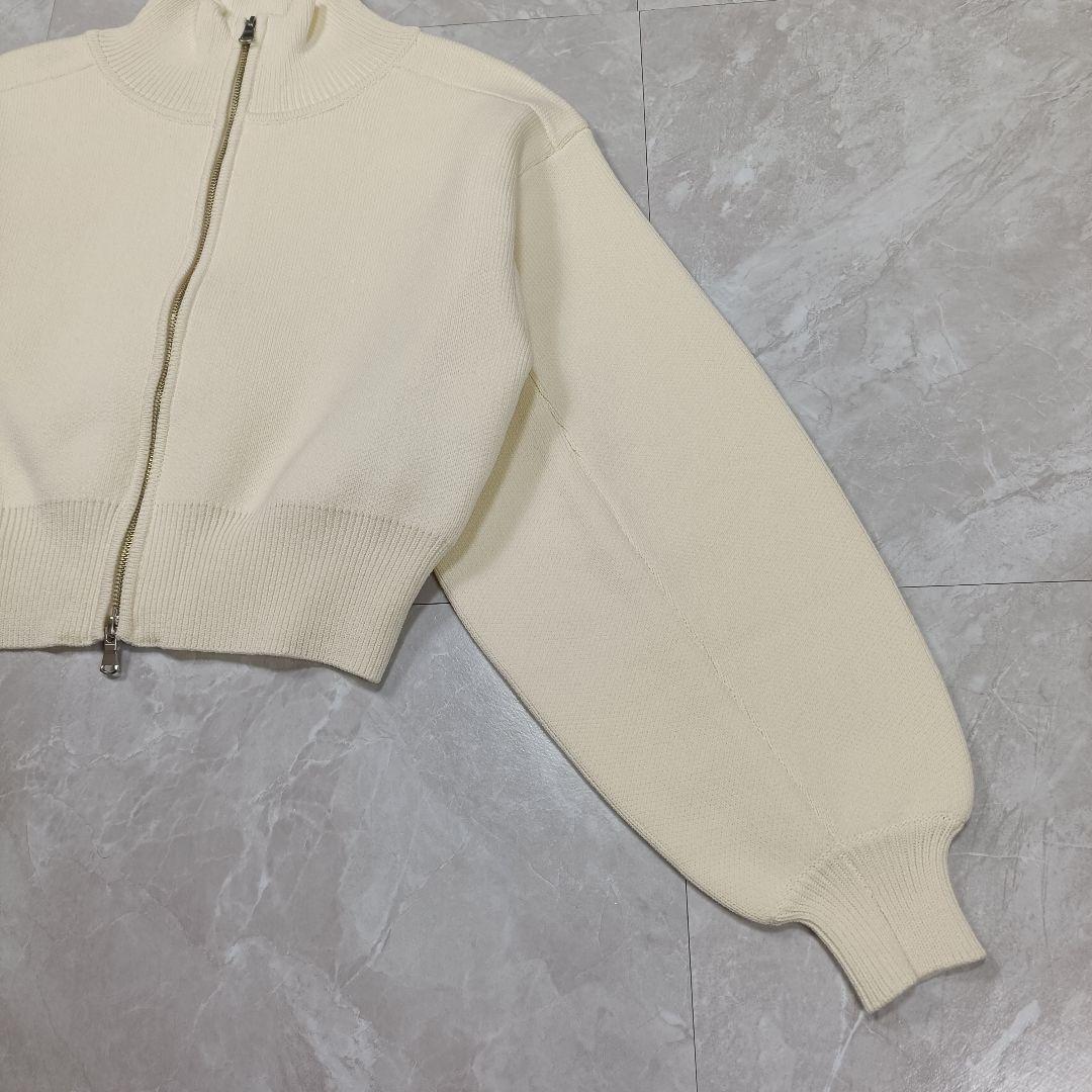 ADAM ET ROPE アダムエロペ ショートジャカードドライバーズニット