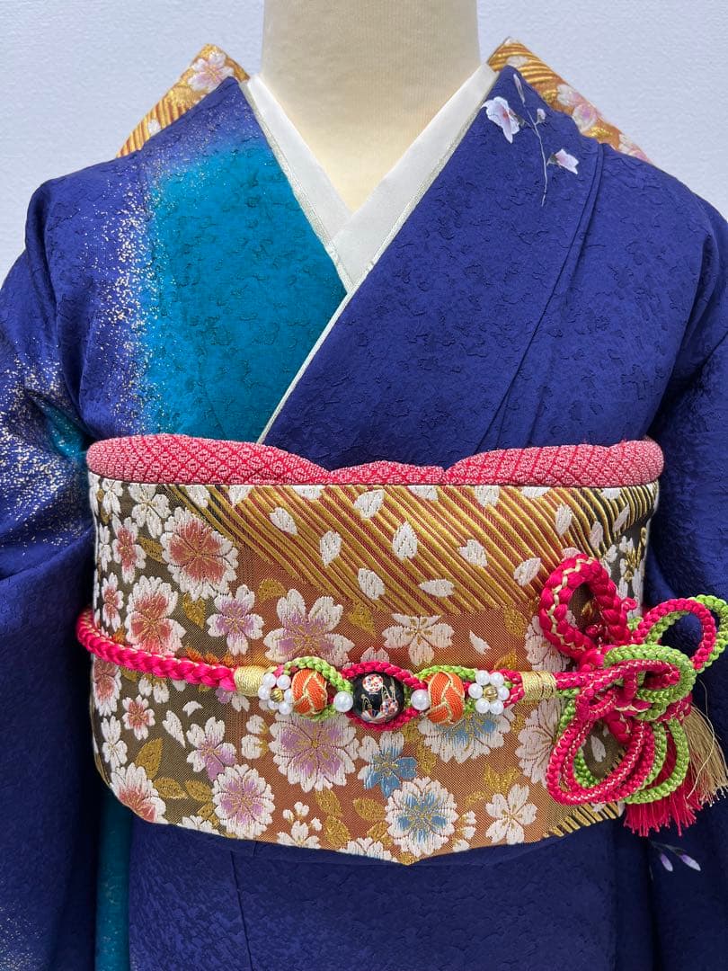 振り袖　フルセット　有名メーカー　別誂長襦袢　成人式　結婚式　金彩加工　798