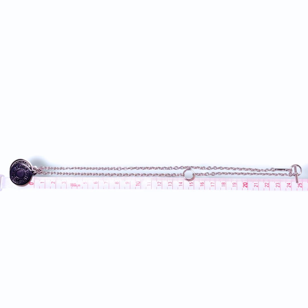【超美品】エルメス カルーゼル メタル バッファローホーン シルバー ネックレス