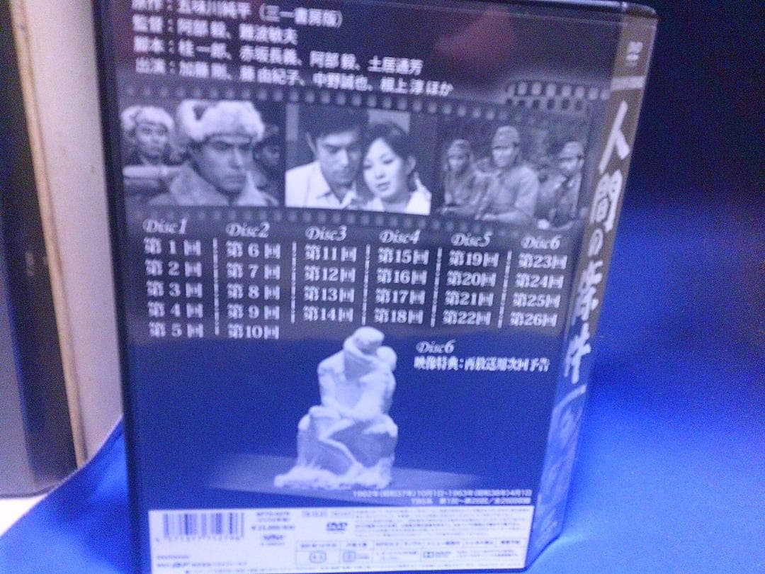 人間の條件コレクターズＤＶＤ6枚組　加藤剛　セル版・中古品、再生確認済み