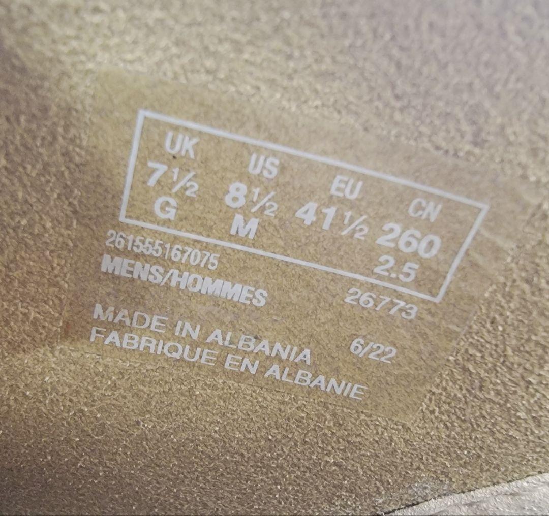 クラークス ワラビー ブーツ メープルスエード UK7.5 25.5cm