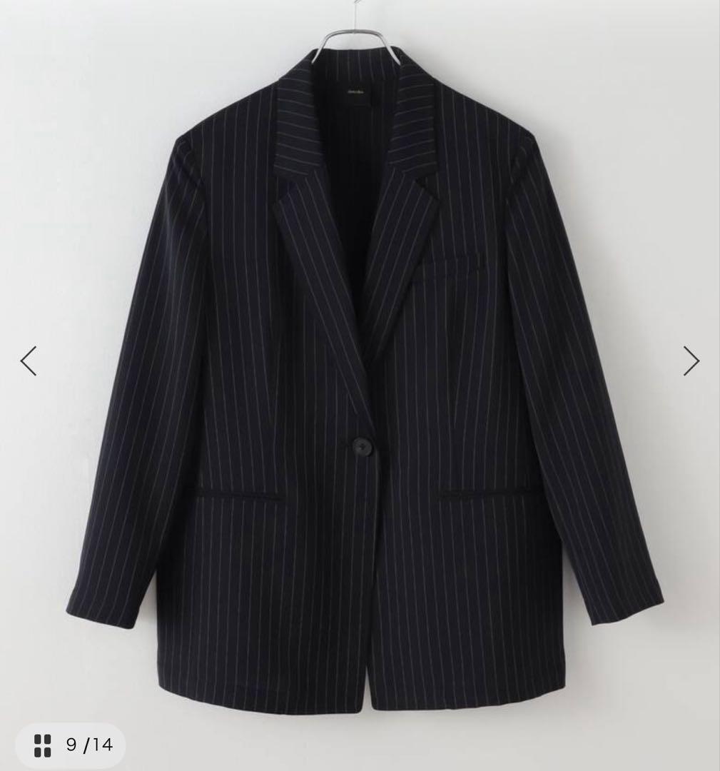 Spick & Span ドレープストライプジャケット