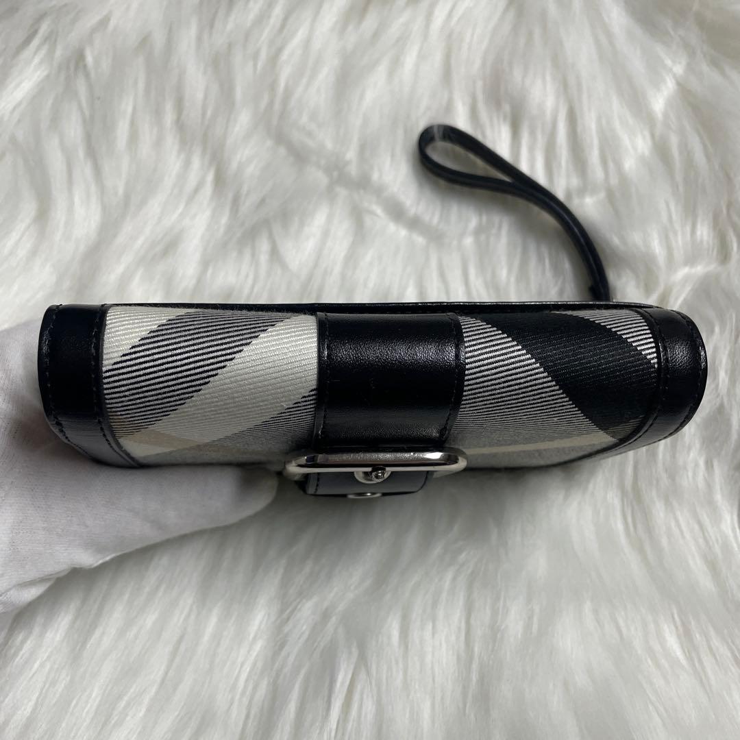 【極美品】BURBERRYバーバリー 財布 ブラック ブルーレーベル 本革