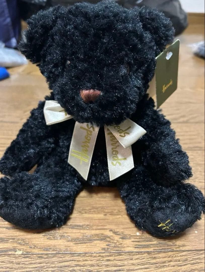 Harrodsテディベアとミニテディベアキーホルダーセット
