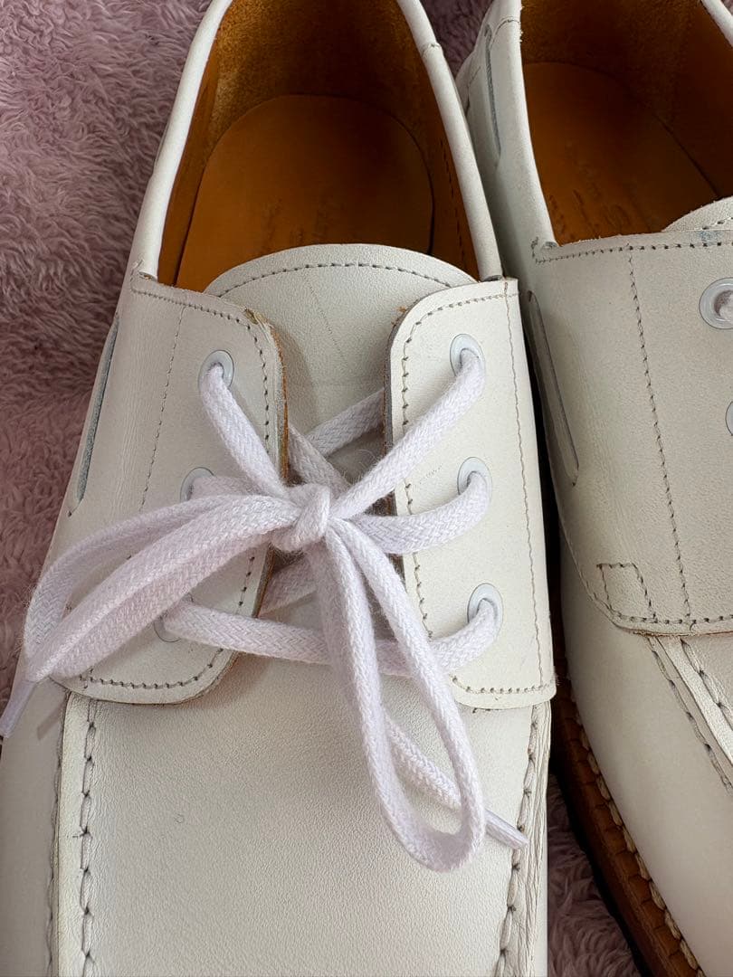 未使用★ジャランスリウァヤ サイズ7 BOAT SHOES 白 26㎝
