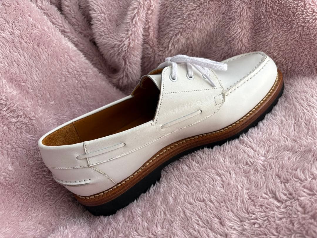 未使用★ジャランスリウァヤ サイズ7 BOAT SHOES 白 26㎝