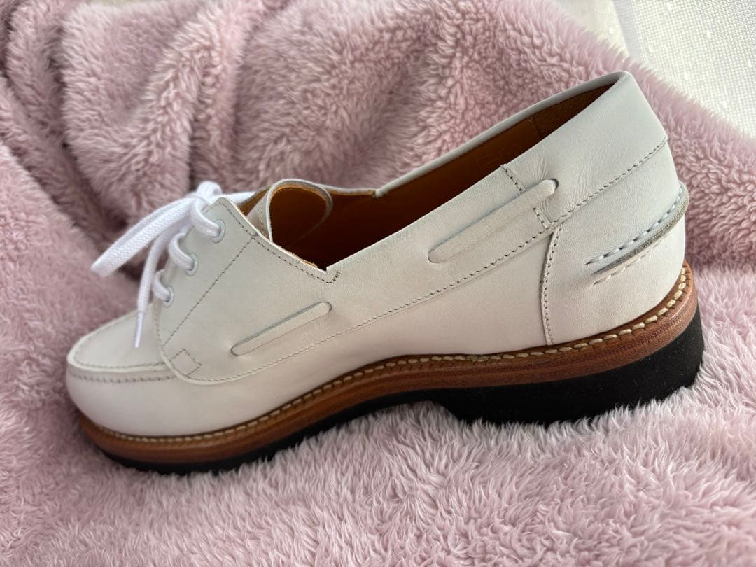 未使用★ジャランスリウァヤ サイズ7 BOAT SHOES 白 26㎝
