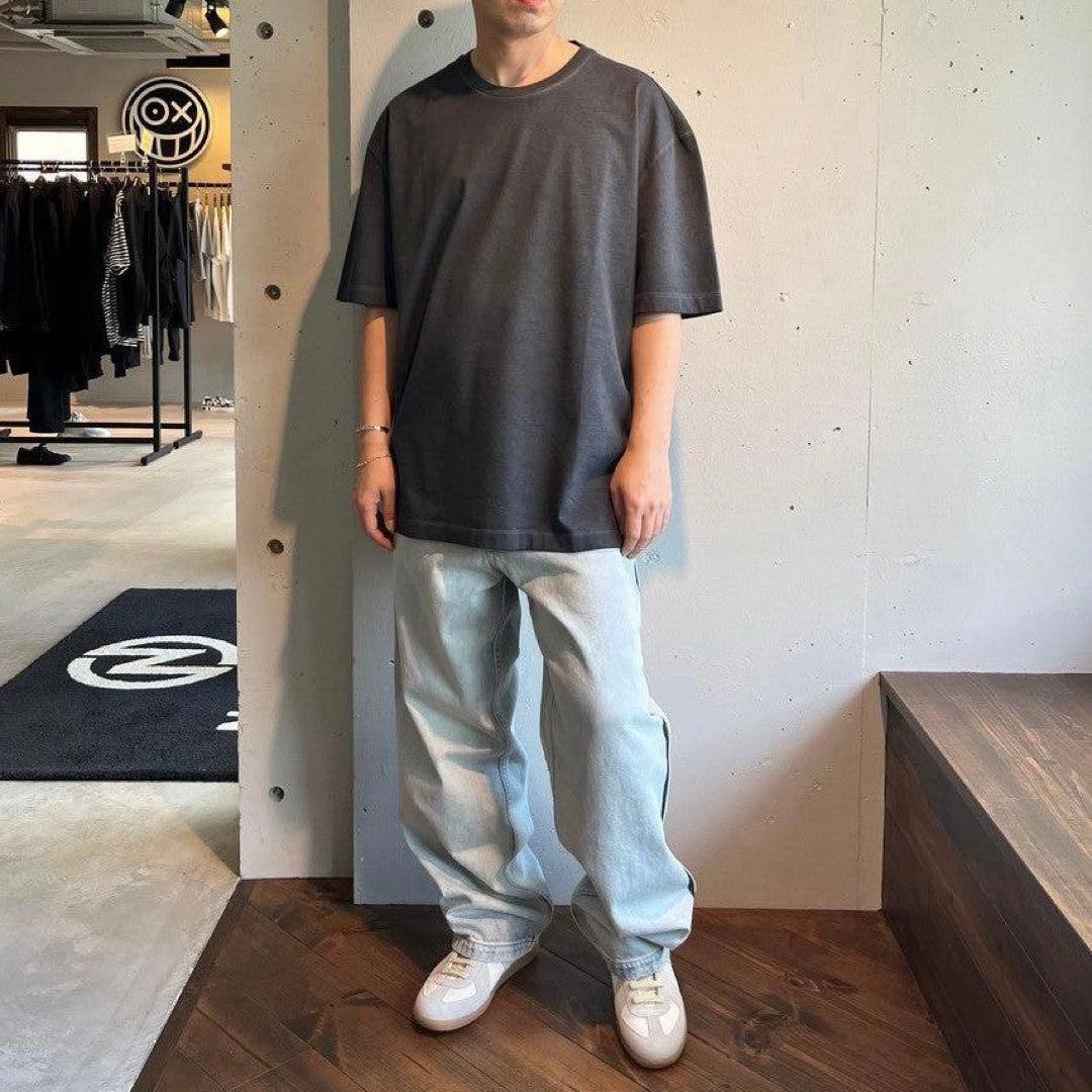 マルジェラ、半袖 Tシャツ、オーバーサイズ、ブラック、サイズ44